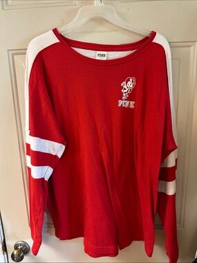 PINK Victoria's Secret Red Raglan Ohio State Sweatshirt